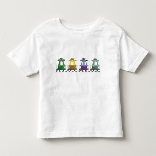 オークランドのFairylandのすてきなトロリー トドラーTシャツ (正面)