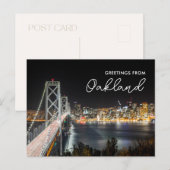 オークランドよりの夜の空を仰ぐ景色　ポストカード ポストカード (正面/裏面)