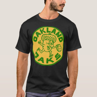 オークランドオークスヴィンテージバスケットボールロゴアバ Tシャツ