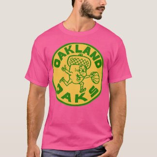 オークランドオークスヴィンテージバスケットボールロゴアバ Tシャツ