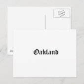 オークランドオールドイングリッシュフォント ポストカード (正面/裏面)