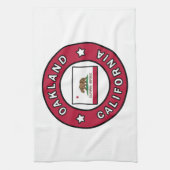 オークランドカリフォルニア キッチンタオル (縦)