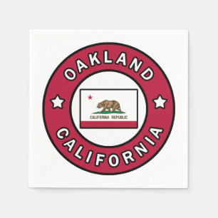 オークランドカリフォルニア スタンダードカクテルナプキン