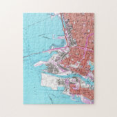 オークランドカリフォルニア(1959年)のヴィンテージの地図 ジグソーパズル (縦)