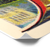 オークランドカリフォルニアCAヴィンテージラージレターポストカー ポスター (角)