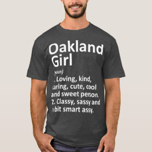 オークランドガールカリフォルニアシティホおもしろいームルーツ Tシャツ