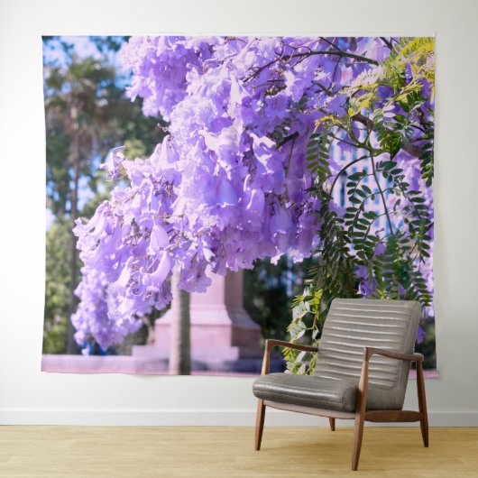 オークランドズパープルプリンセスツリー タペストリー (インサイチュ(横))