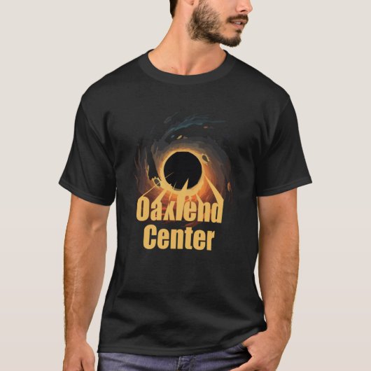 オークランドセンターブラックホール Tシャツ (正面)