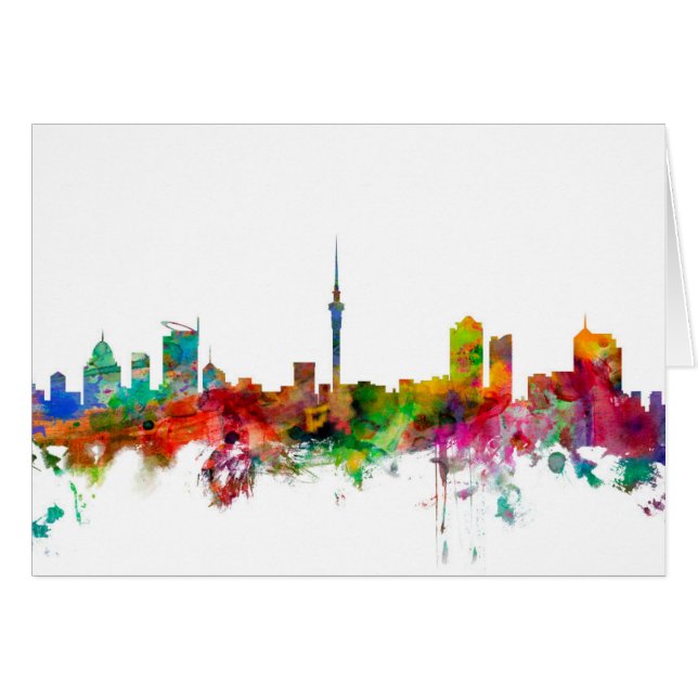 オークランドニュージーランドのスカイライン (正面横)