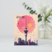 オークランドニュージーランドへの旅行 ポストカード (スタンド正面)