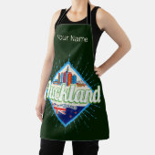 オークランドニュージーランドレトロスカイラインヴィンテージ エプロン (インサイチュ)