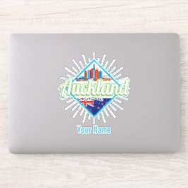 オークランドニュージーランドレトロスカイラインヴィンテージ シール