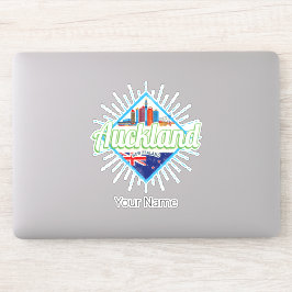 オークランドニュージーランドレトロスカイラインヴィンテージ シール