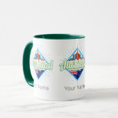 オークランドニュージーランドレトロスカイラインヴィンテージ マグカップ (正面左)