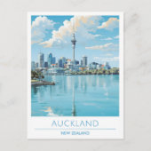 オークランドニュージーランドヴィンテージトラベル ポストカード (正面)