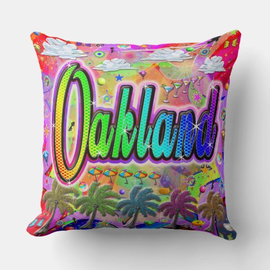 オークランドビスタ表現ピロー クッション (正面)