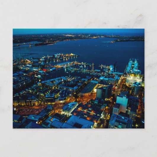 オークランドマリーナビューからスカイタワー – ポストカード (正面)