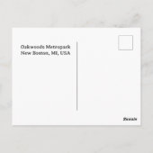 オークランドメトロパークスワンとロゴ ポストカード (裏面)