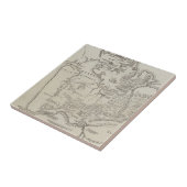 オークランド及びWaikatoの川間の土地の地図 タイル (側面)