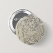 オークランド及びWaikatoの川間の土地の地図 缶バッジ (正面&裏面)