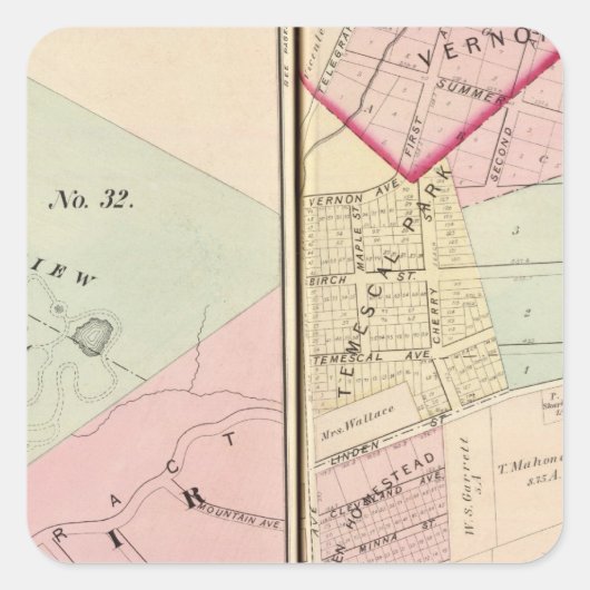 オークランド周辺1112年 スクエアシール (正面)