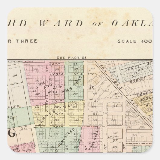 オークランド周辺3 スクエアシール (正面)