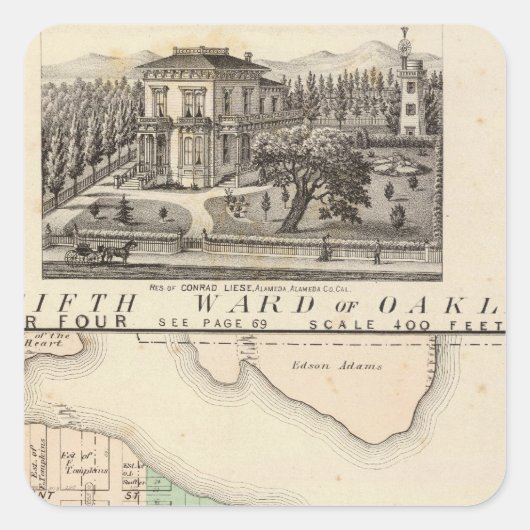 オークランド周辺4 スクエアシール (正面)