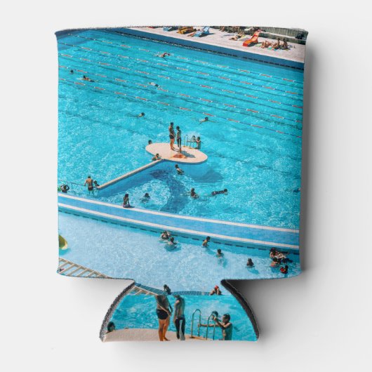 オークランド喜び：公共プールお祝い 缶クーラー (正面)