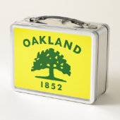 オークランド国旗、カリフォルニア州ゴルフヘッドカバー メタルランチボックス (裏面)