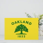 オークランド市旗（カリフォルニア州） 便箋 (スタンド正面)