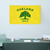 オークランド市旗（カリフォルニア州） 横断幕 (トレードショー)