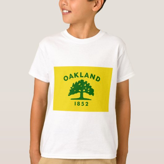 オークランド市旗(カリフォルニア州) Tシャツ (正面)