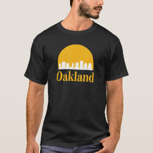 オークランド市街スカイラインレトロ Tシャツ