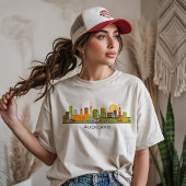 オークランド市街地のスカイライン Tシャツ