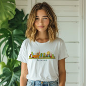 オークランド市街地のスカイライン Tシャツ