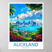 オークランド旅行のプリント壁画 オークランドの壁掛け ポスター (正面)
