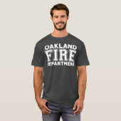 オークランド消防局カリフォルニア消防士 Tシャツ (正面フル)