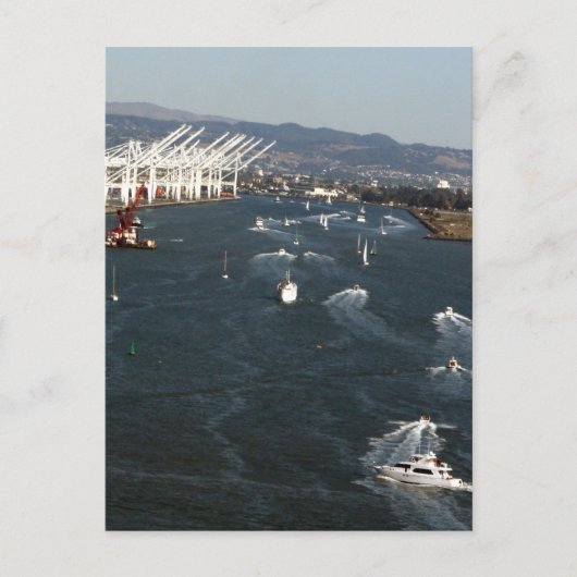 オークランド港 ポストカード (正面)