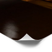 オークランド湾橋の夜反射。 ポスター (コーナー)