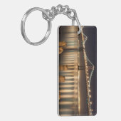 オークランド湾橋夜反射 キーホルダー (正面左)