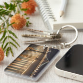 オークランド湾橋夜反射 キーホルダー (正面右)