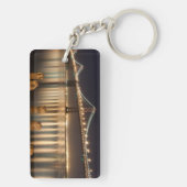 オークランド湾橋夜反射 キーホルダー (裏面)