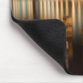 オークランド湾橋夜反射 マウスパッド (コーナー)