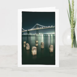 オークランド湾橋@夜 カード