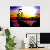 オークランド湾 ポスター (ホームオフィス)