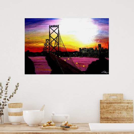 オークランド湾 ポスター (キッチン)