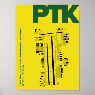 オークランド郡国際空港 (PTK) ポスター