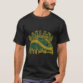 オークランド野球動揺してゲーメディ Tシャツ