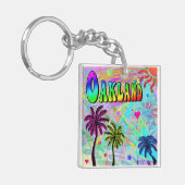 オークランド鮮やかなロマンスキーチェーン キーホルダー (正面左)