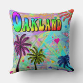 オークランド鮮やかなロマンス枕 クッション (裏面)
